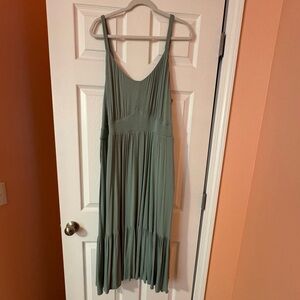 Torrid Midi Sage Green Dress 4X